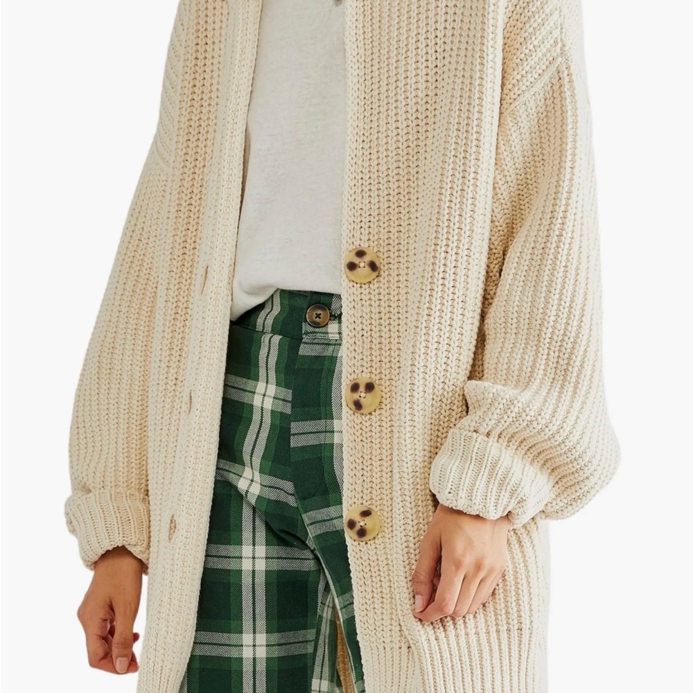 Free People “Swim Too Deep” Cardi – Cream – NWOT